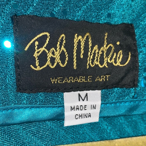 Vintage Bob Mackie Embroidered Beaded Pants Suit Set Medium - Picture 5 of 7